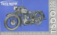 Triumph T 500 und RR 750 Prospekt 1930