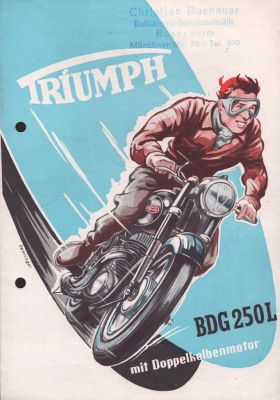 Triumph BDG 250 L Prospekt 1954