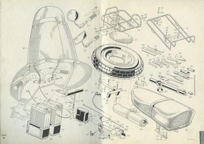 Preview: Triumph Contessa Ersatzteilliste 1956