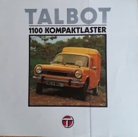 Talbot 1100 commercial vehicles brochure 1.1980