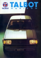 Talbot Horizon brochure 1982