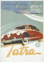 Tatra 87 Prospekt ca. 1937 Reprint
