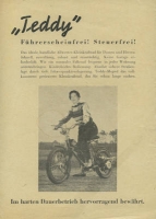 Teddy Moped Prospekt 1950er Jahre