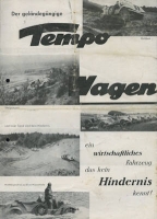 Tempo Off-road wagon brochure 1936/37