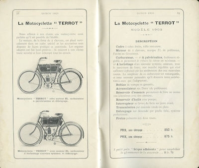 Terrot Programm 1903