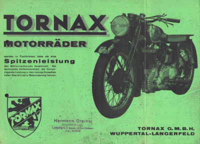 Tornax Programm 1938/9