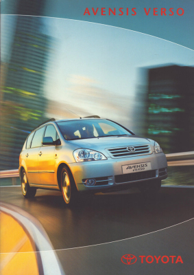 Toyota Avensis Verso Prospekt 8.2001