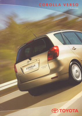 Toyota Corolla Verso Zubehör Prospekt 4.2002