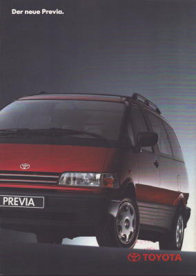 Toyota Previa Prospekt 10.1990