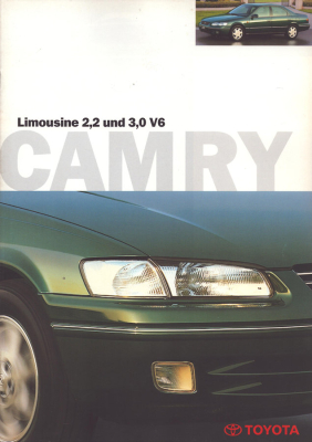 Toyota Camry 2,2 und 3,0 V6 Prospekt 11.1996