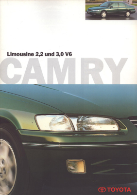 Toyota Camry 2,2 und 3,0 V6 Prospekt 5.1997