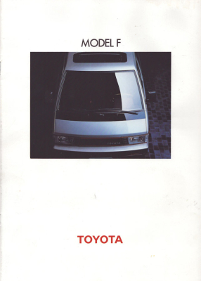 Toyota Modell F Prospekt 2.1984