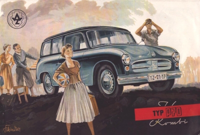Trabant P 70 Kombi Prospekt 1956