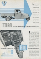 Triro Type 500 Dreirad Lastkraftroller brochure ca. 1950