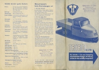 Triro Type 500 Dreirad Lastkraftroller brochure 10.1950