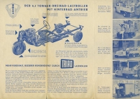 Preview: Triro Typ 500 Dreirad Lastkraftroller Prospekt 10.1950