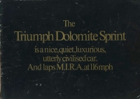 Triumph Dolomite Sprint Prospekt 7.1973