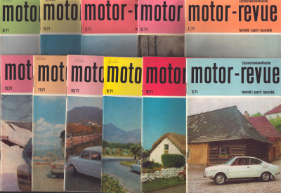 Tschechoslowakische Motor-Revue 1971 Hefte 1-3, 5-12