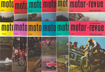 Tschechoslowakische Motor-Revue 1975 Hefte 1-12