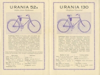 Urania bicycle brochure 1926