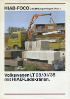 VW LT / HIAB Ladekran brochure 9.1978