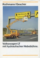 VW LT mit Hebebühne Prospekt 11.1978