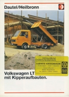 VW LT mit Kipperaufbauten brochure 8.1978