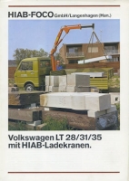 VW LT mit HIAB Ladekran brochure 9.1978