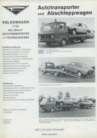 VW / Techau LT Autotransporter Prospekt 1979