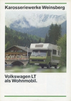 VW LT / Weinsberg Prospekt 9.1978