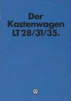 VW LT 28 / 31 / 35 Kastenwagen brochure 8.1980