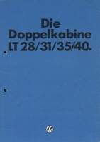 VW LT 28 / 31 / 35 / 40 Doppelkabine brochure 8.1980