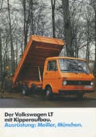 VW LT mit Kipperaufbau brochure 8.1980