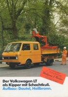 VW LT Kipper mit Schachtkuli brochure 8.1980