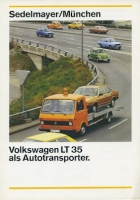VW LT 35 Autotransporter Prospekt 1980er Jahre