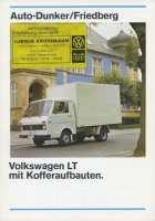 VW LT mit Kofferaufbauten brochure 1980s