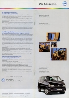 VW T 4 Caravelle Preisliste 5.1999 für 2000