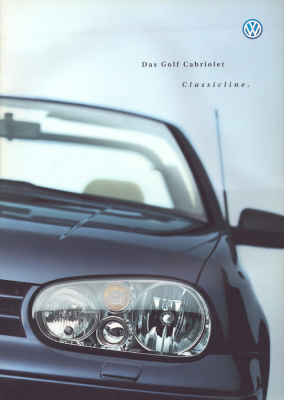 VW Golf 4 Cabriolet Classicline Prospekt 4.2001