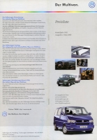 VW T 4 Multivan pricelist 5.2000 for 2001