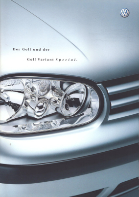VW Golf 4 / Variant Special Prospekt 4.2002
