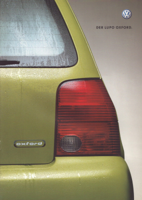 VW Lupo Oxford Prospekt 7.2002
