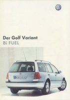 VW Golf 4 Variant Bi Fuel brochure 11.2002