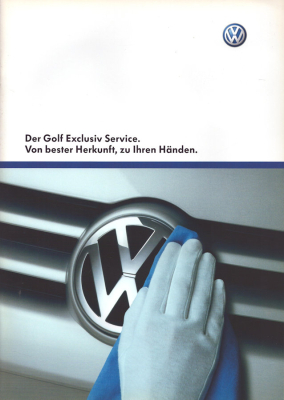 VW Golf 5 Exclusive Service Prospekt 9.2003