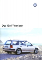 VW Golf 4 Variant brochure 8.2003