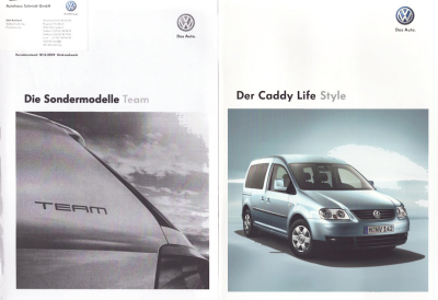 Preview: VW Caddy Prospekt-Mappe 2010
