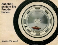 VW Zubehör Prospekt ca. 1962