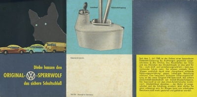 VW Sperrwolf Prospekt ca. 1962