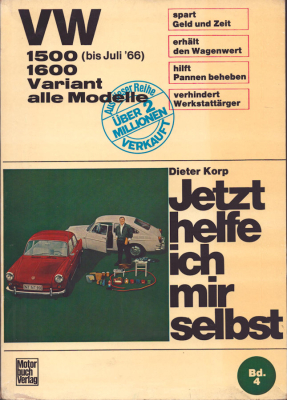 VW 1500 / 1600 Reparaturanleitung 1962-7.1966