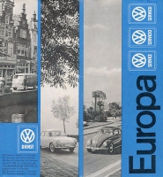 VW Service und Straßenkarte Europa 1963