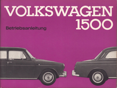 VW 1500 Bedienungsanleitung 8.1962